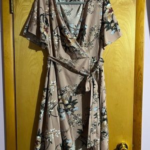 Floral Wrap Dress